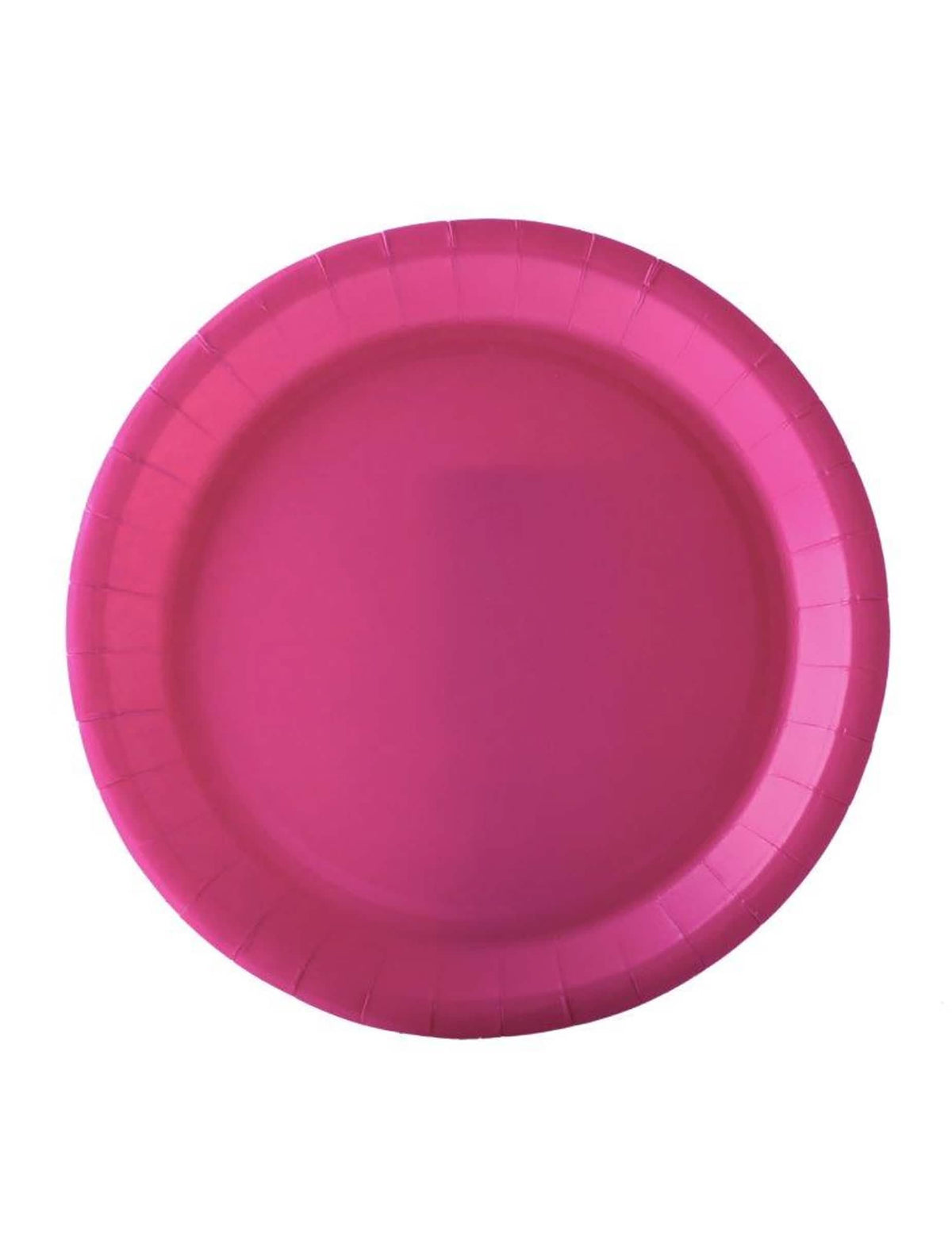 Assiettes en carton fuchsia sans plastique