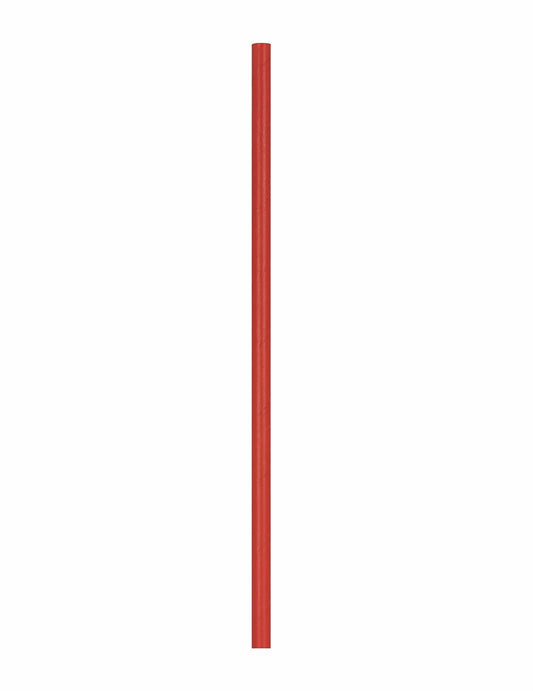 Vue d'une paille rouge des pailles en carton Pompier rouges