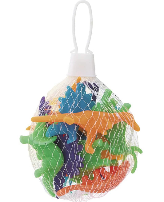 12 veelkleurige miniatuur plastic dinosaurussen van 5 cm voor piñata's