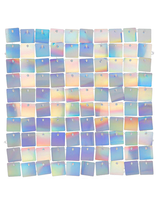 12 Panneaux de toile de fond irisé 30 x 30 cm