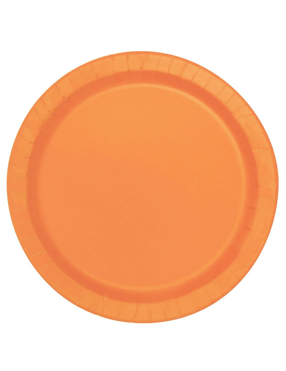 Assiettes en carton orange pour fête orange