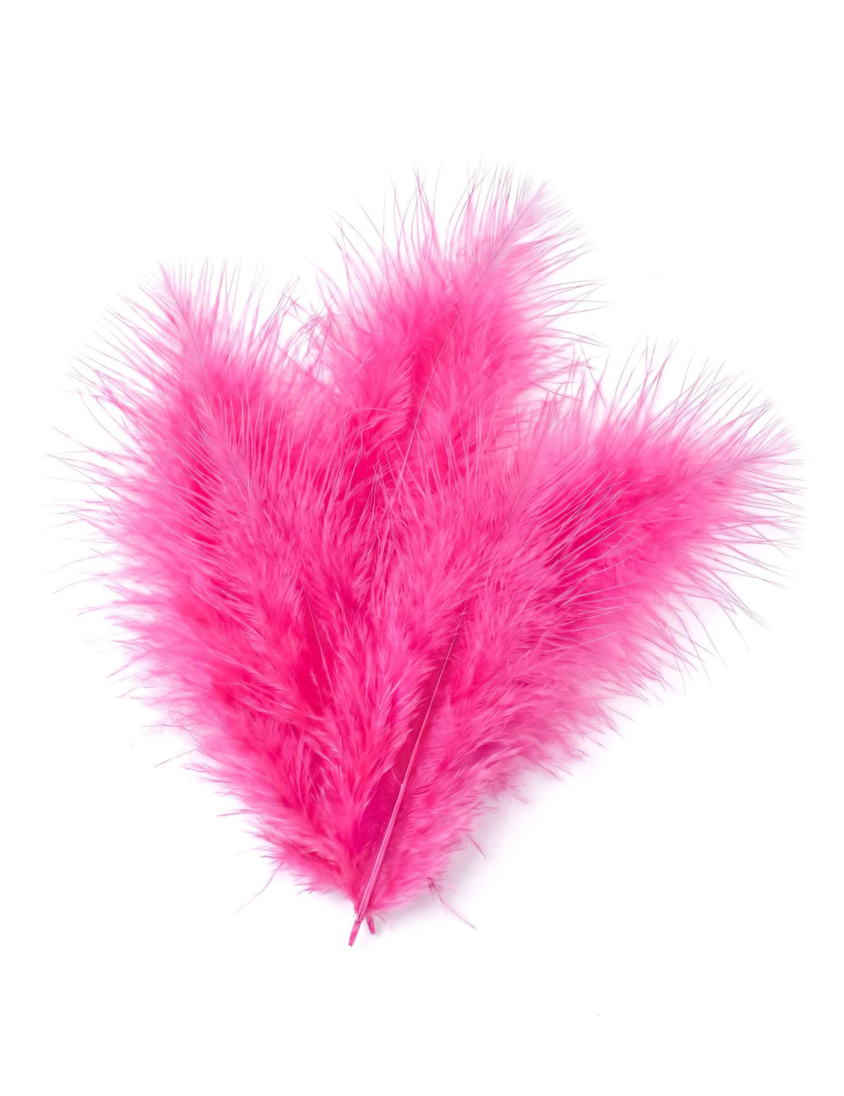 20 plumes de décoration fuchsia 5,5 cm pour mariage