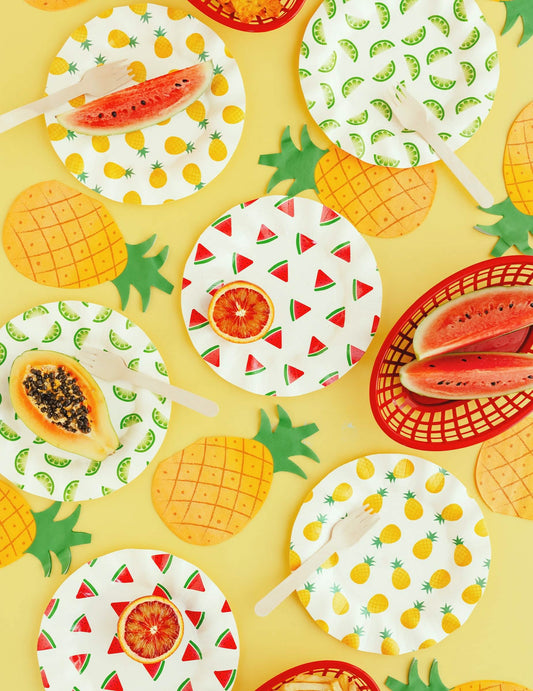 20 Papieren servetten ananas 18,5 x 10,2 cm