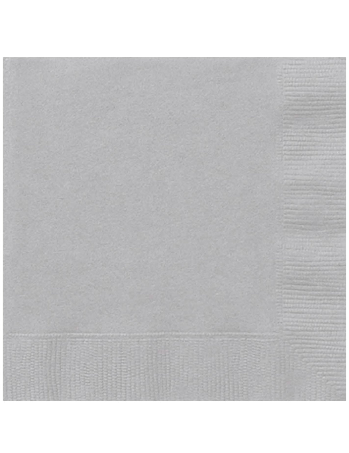 Serviettes en papier pour fête argenté