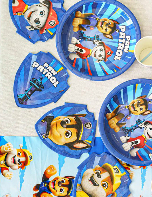 20 Serviettes en papier bleues Pat'patrouille™ 28 x 32 cm