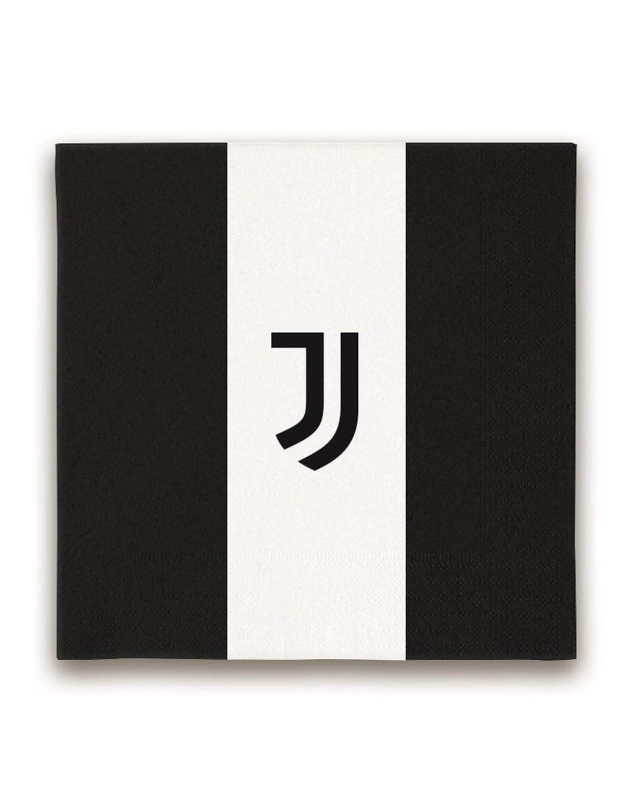 Serviettes en papier Juventus pour fête noir et blanc