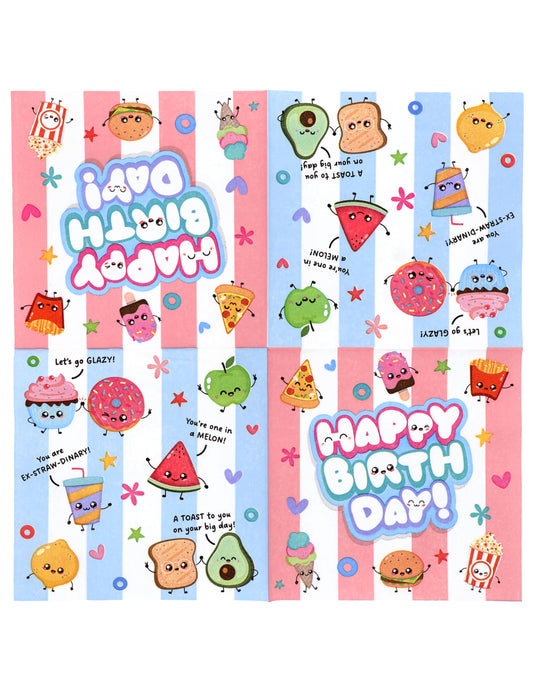 20 Serviettes Kawaï Party 33 x 33 cm