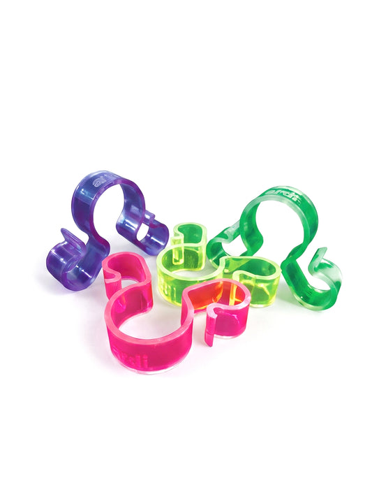 25 Dubbele meerkleurige flessenclips voor ijsfonteinen