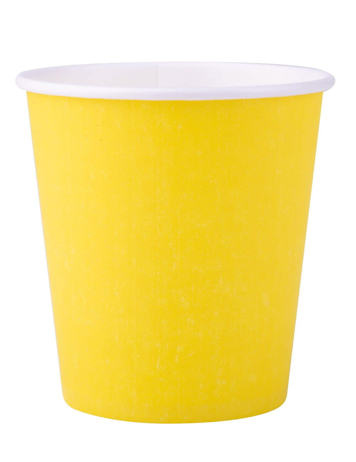 Gobelets en carton jaune uni