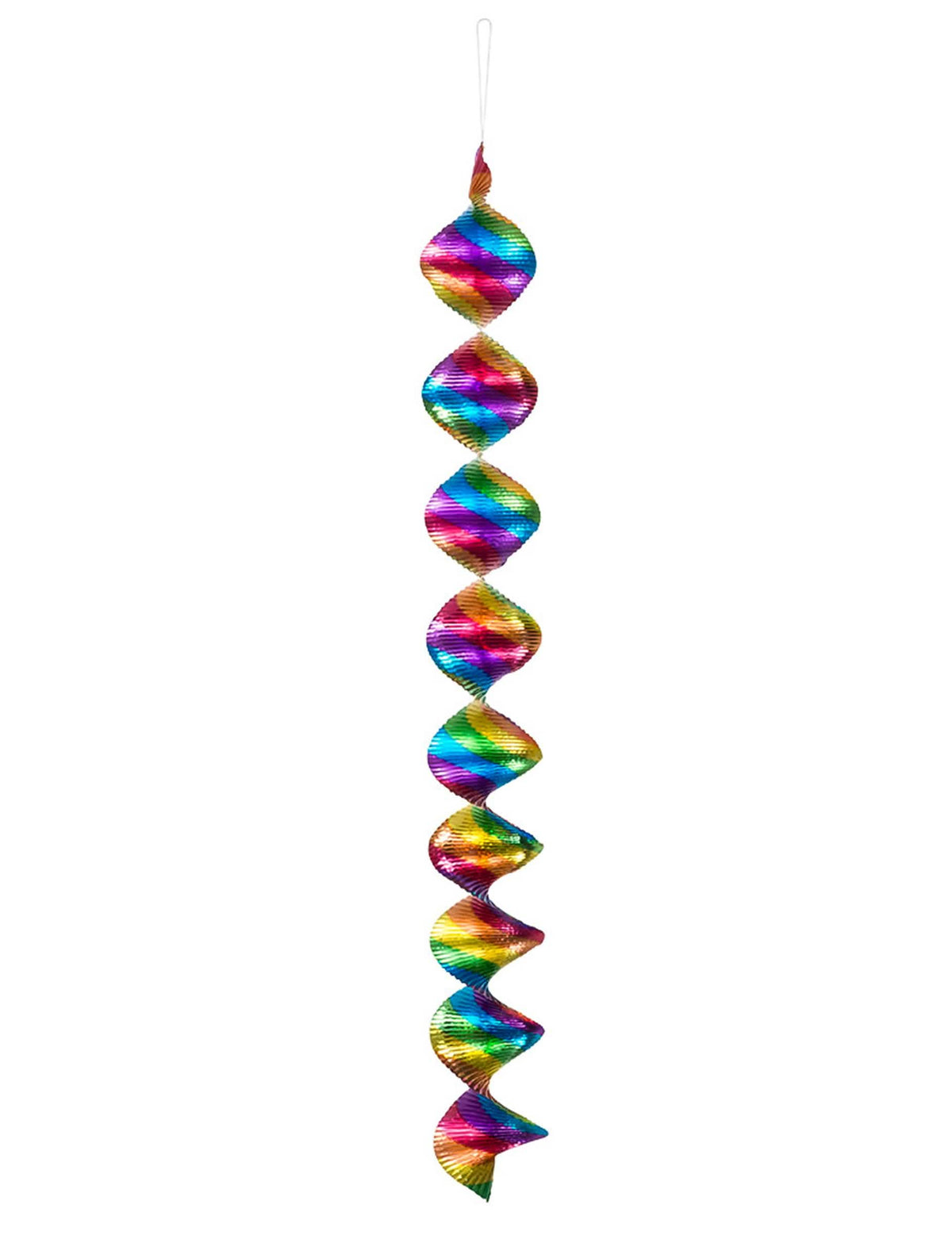 4 Suspensions spirales multicolores