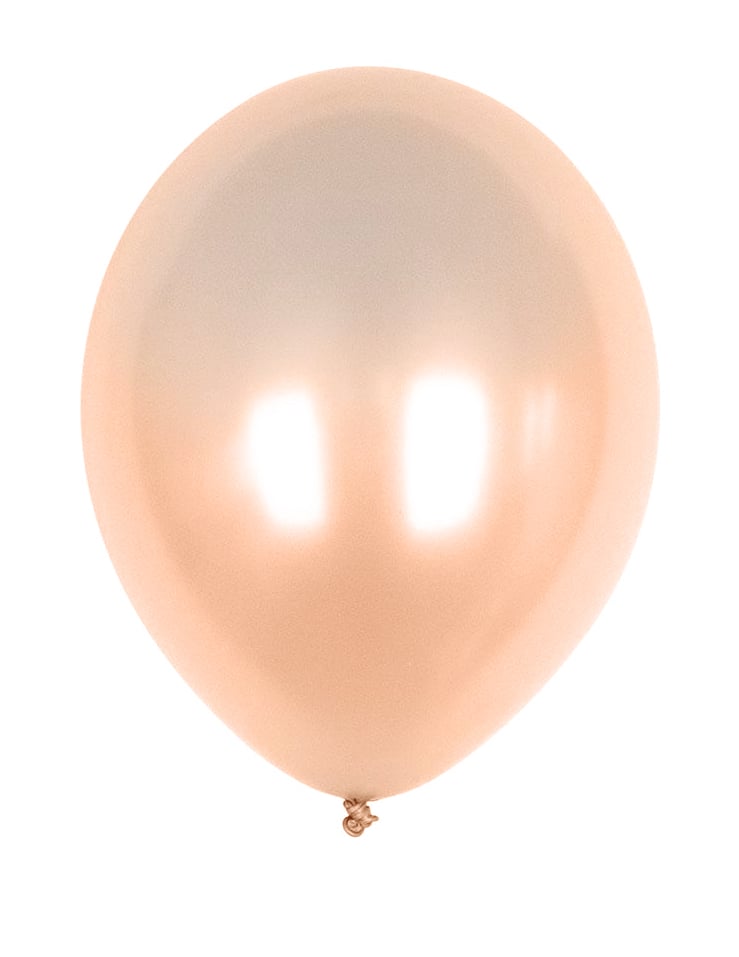 Ballons pour fête pêche métallisé