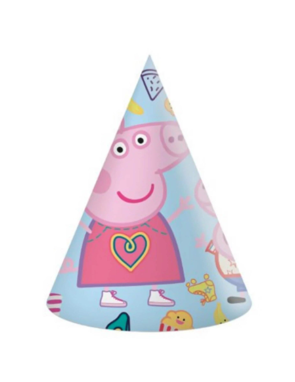 Feesthoed Peppa Pig voor kinderen blauw