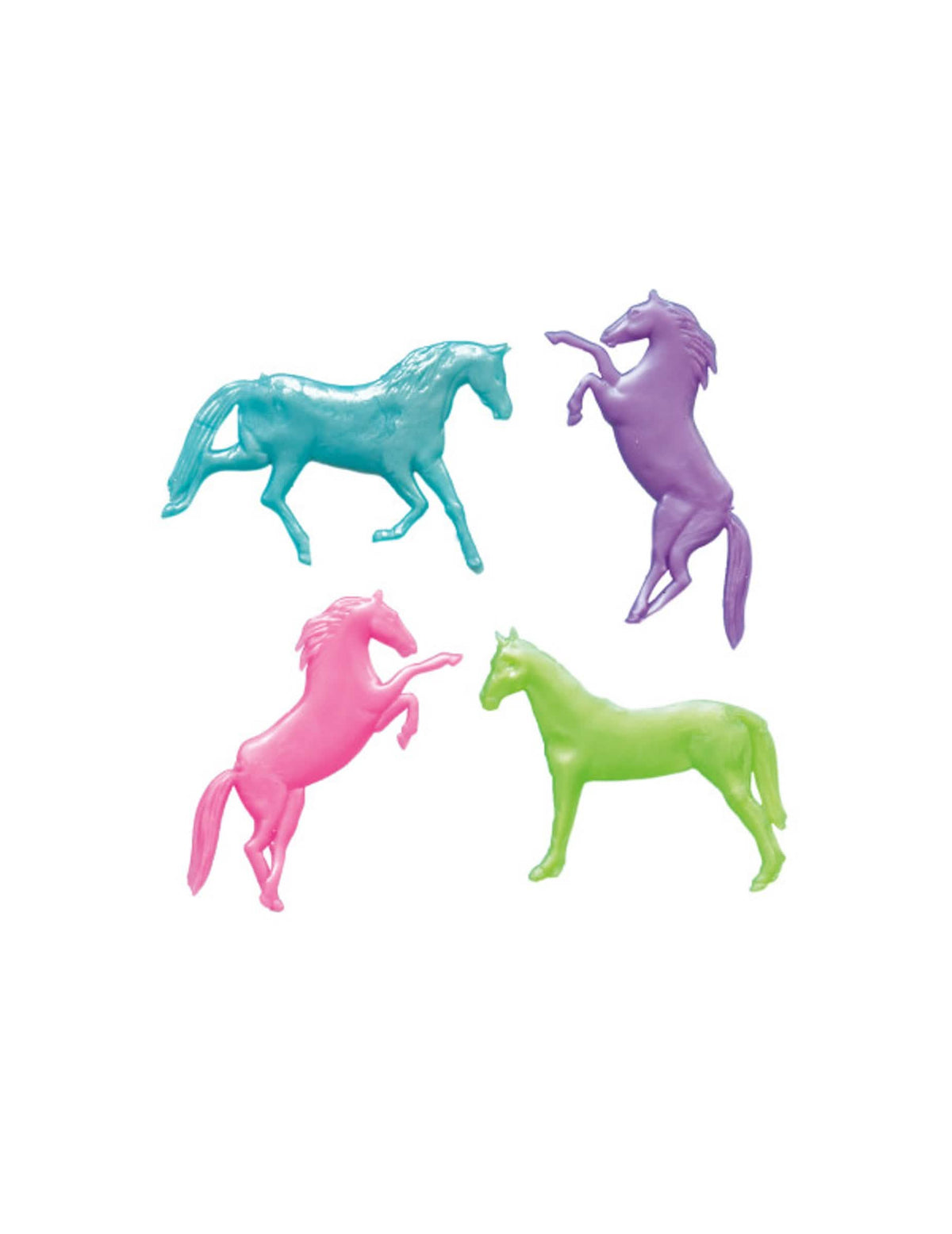 Accessoires piñata chevaux extensibles pour enfant multicolores