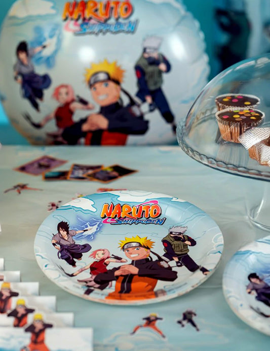 8 assiettes 23 cm carton Naruto Shippuden™