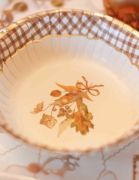 8 Bols en carton Cottage Living 13,5 cm