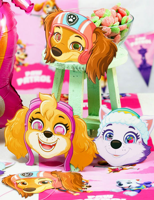 8 Masques en carton Stella, Everest et Liberty Pat'patrouille™