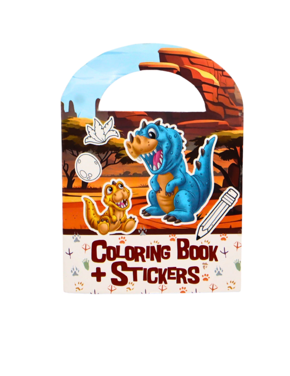 Dinosaure kleurboek met stickers