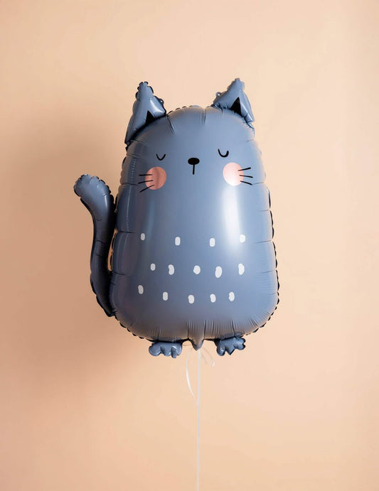Aluminium ballon Grijze kat 49 x 69 cm