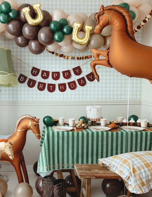 Ballon aluminium géant Cheval au galop 1.25 x 1 m