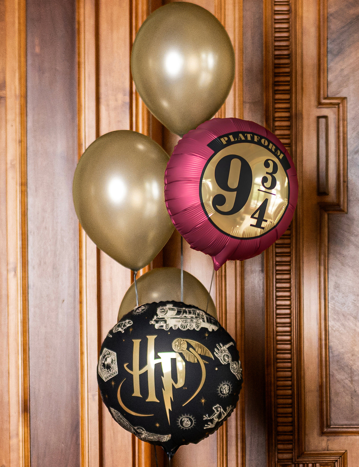 Aluminium ballon Harry Potter™ zwart 35 cm