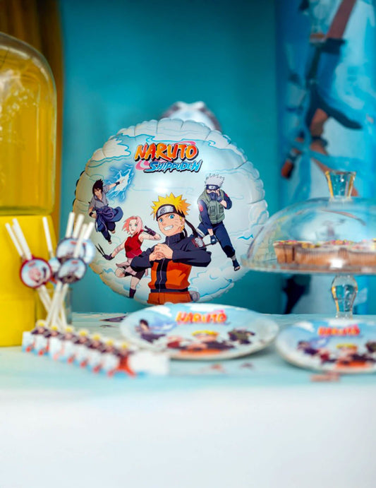 Ballon aluminium rond Naruto Shippuden™ 43cm