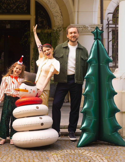 Ballon aluminium Sapin de Noël XXL vert 77 x 184 cm