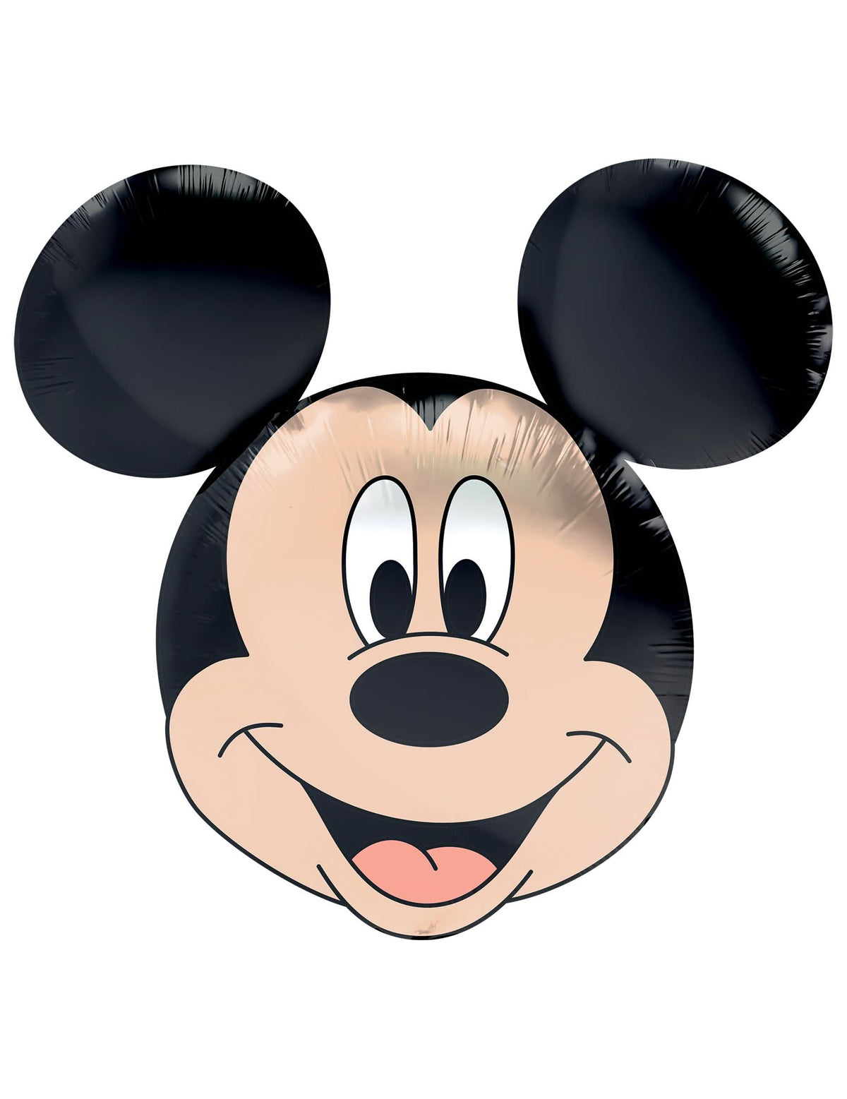 Aluminium ballon Mickey Mouse-hoofd voor kinderen zwart en beige