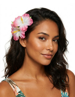 Hawaï-accessoires voor haar en bloemen