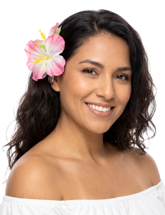 Roze hawaiiaanse haarspeld