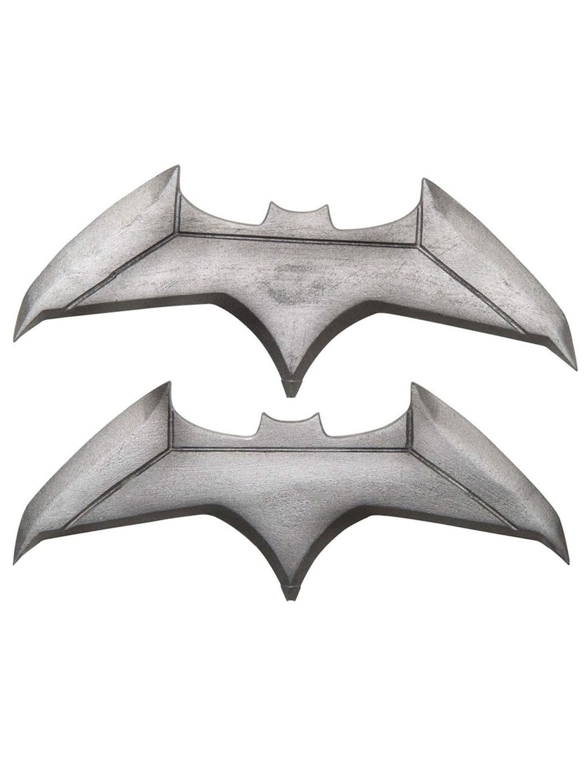 Batarangs Batman pour adulte gris aspect métallique