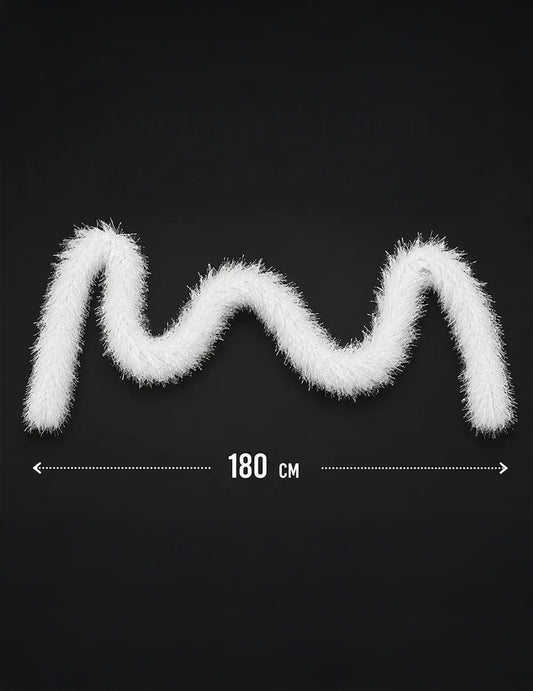 Boa poils blancs 60g