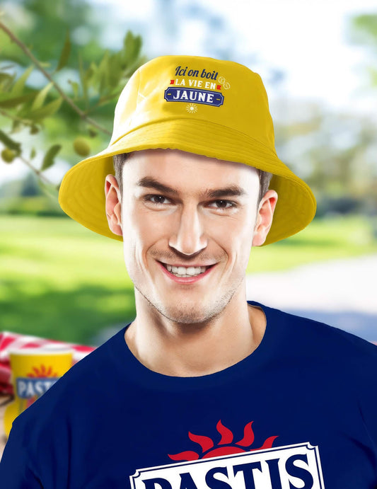 Bob humoristique ici on boit la vie en jaune