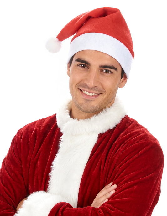 Soepele klassieke kerstmuts