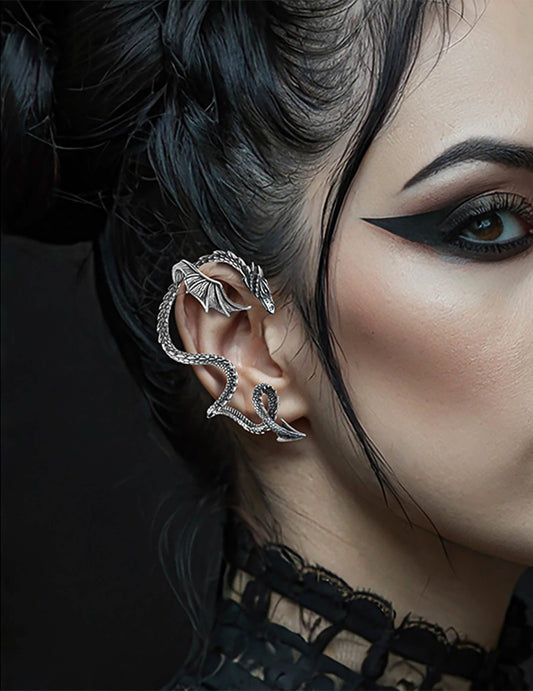 Boucle d'oreille dragon adulte