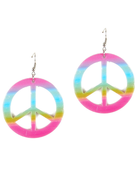 Peace & Love oorbellen voor volwassenen