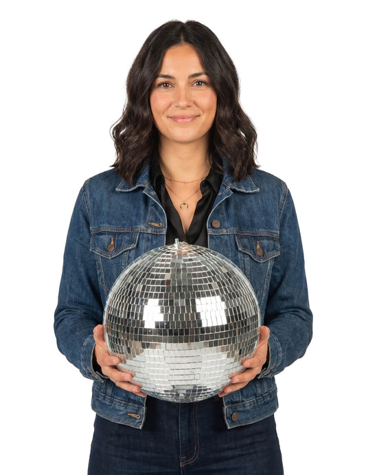 Boule à facettes argent - L 30 cm