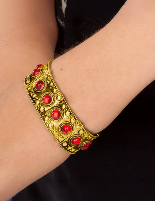 Bracelet reine médiévale rouge adulte