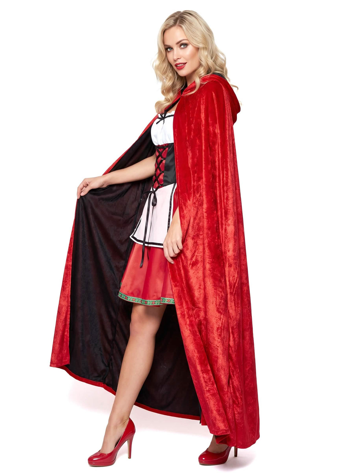 Deluxe fluweelachtige cape voor volwassenen