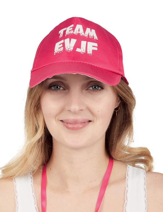 Vue de face de la casquette Team EVJF