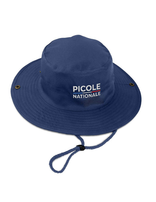Blauwe hoed met koord Picole Nationale