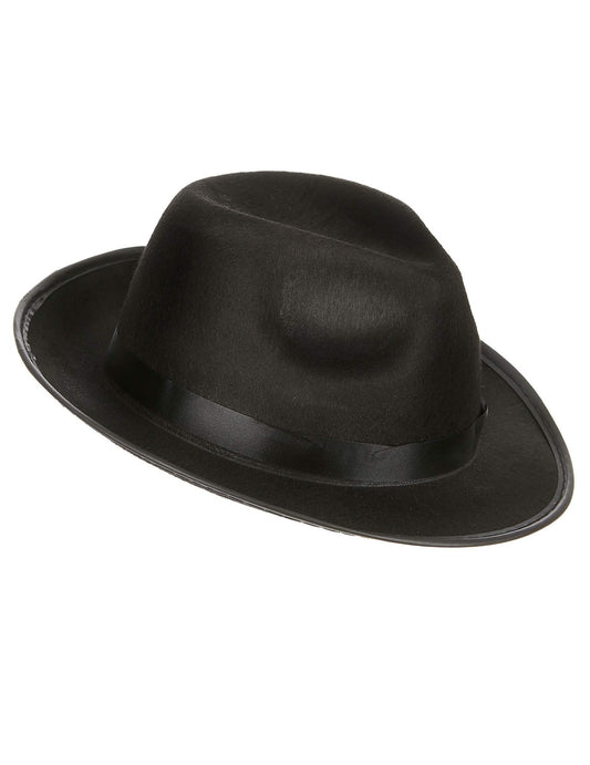 Vue de profil du chapeau borsalino pour adulte