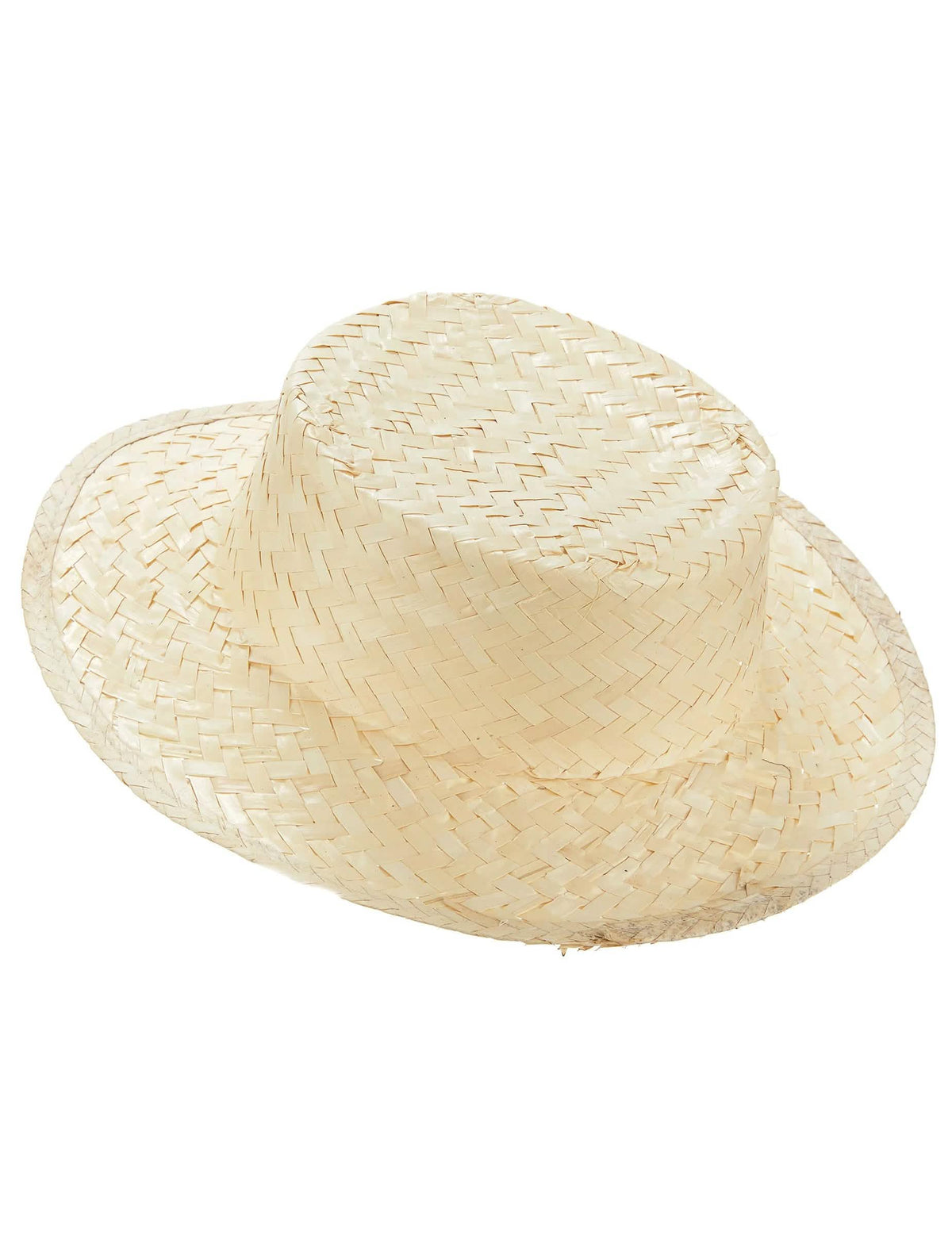 Chapeau canotier en paille adulte
