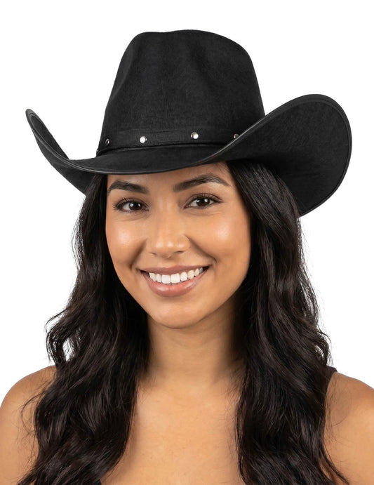 Zwart cowboy hoed voor heren