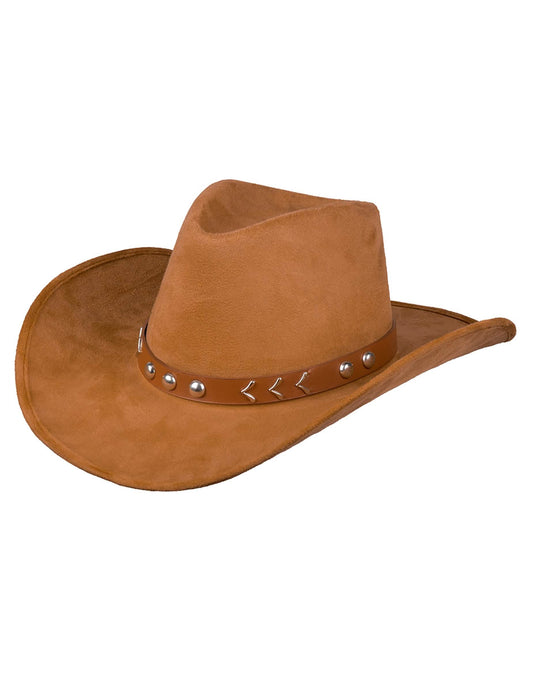 Vue de profil du chapeau de cowboy pour adulte