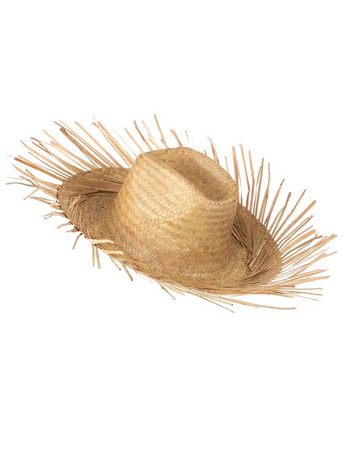 Vue de profil du chapeau de paille pour homme