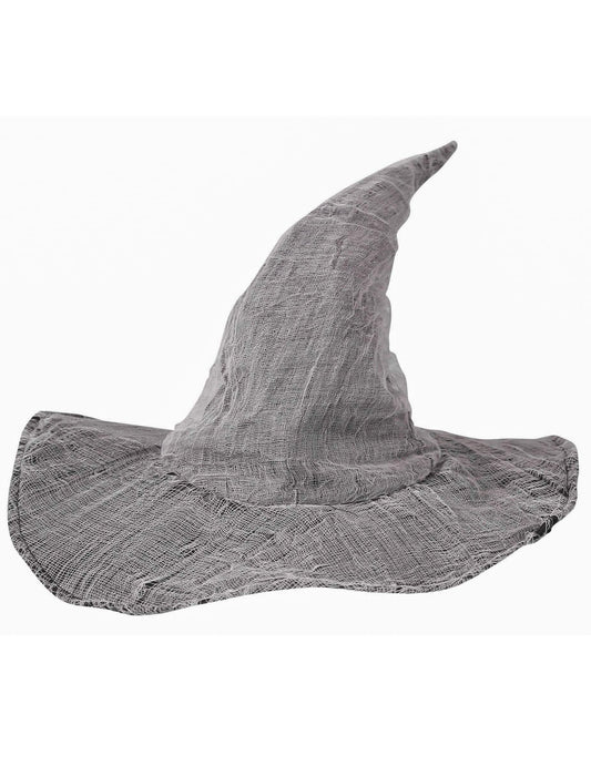 Vue de profil du chapeau de sorcier pour adulte