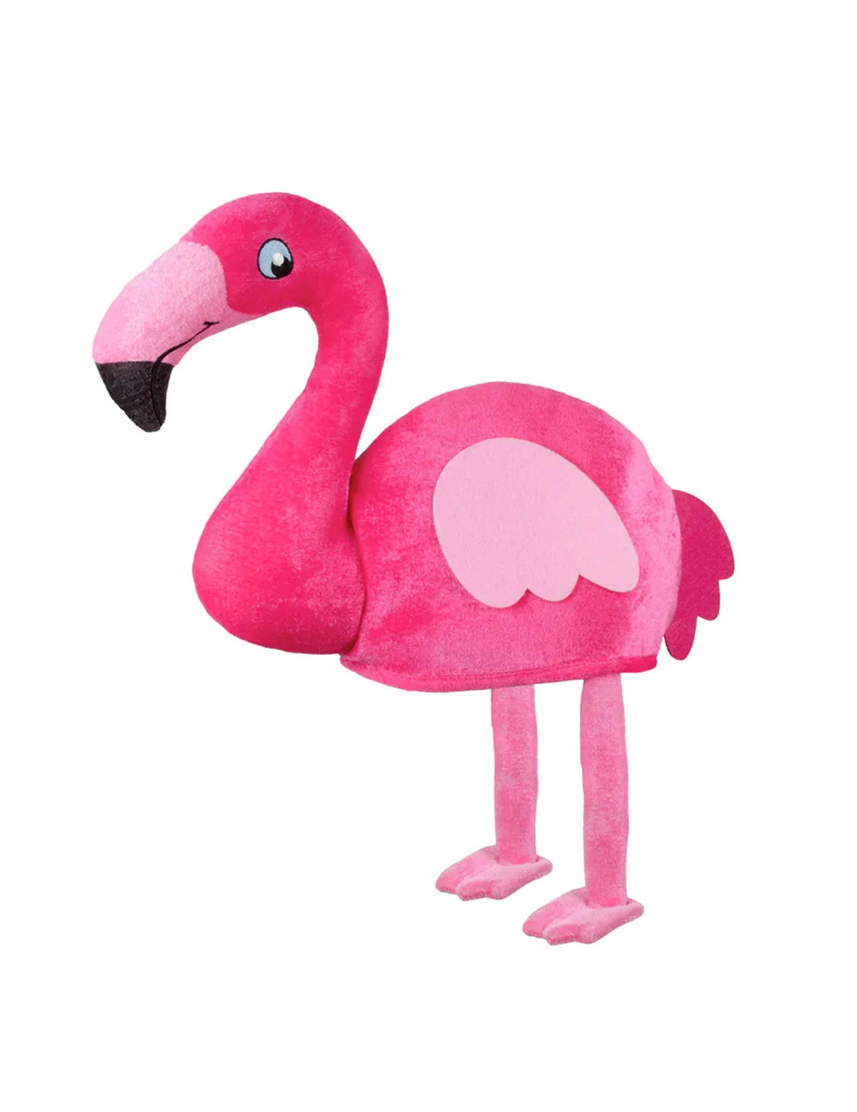 Vue de profil du chapeau flamant rose pour adulte