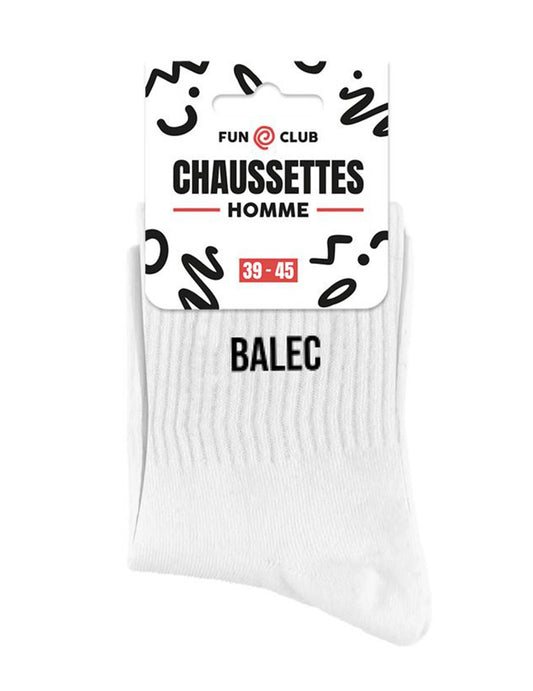 Packaging des chaussettes Balec pour homme