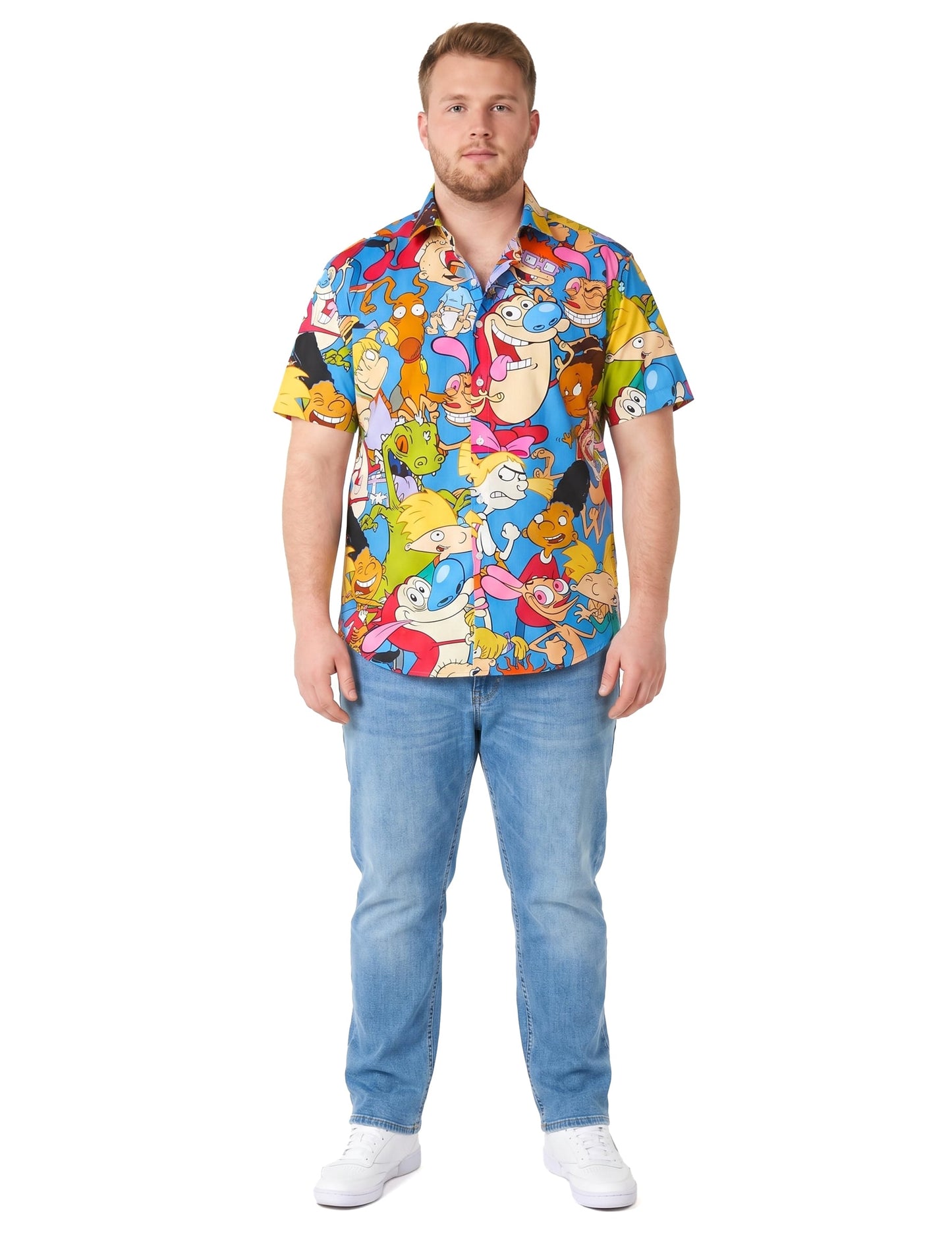 90's Nickelodeon™ tekenfilm overhemd Opposuits voor volwassenen
