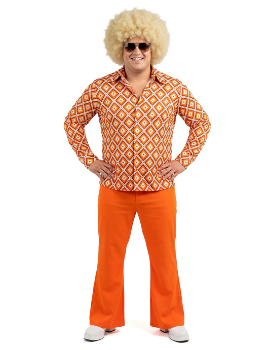 Chemise groovy rétro années 70 homme